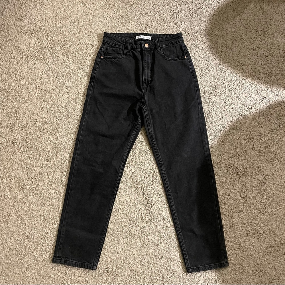 Black Zara Mom Jeans Size 6 BRAND NEW